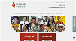 Desktop Screenshot of languageaustralis.com.au