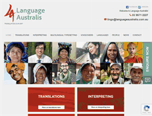 Tablet Screenshot of languageaustralis.com.au